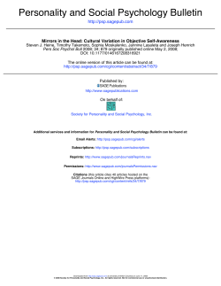 mirrors in their heads - University of British Columbia