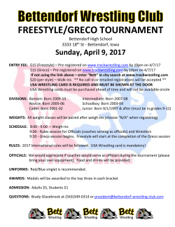 freestyle/greco tournament