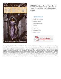 The Bone Doll`s Twin (Tamir Triad Book 1)