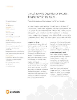 Case Study: Global Banking Organization Secures Endpoints with