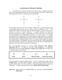 Introduction to Molecular Modeling
