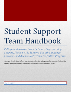 Student Support Team Handbook
