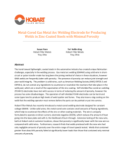 Metal-Cored Gas Metal Arc Welding Electrode