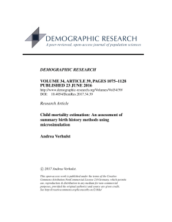 Child mortality estimation: An assessment of summary birth history