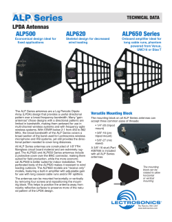 ALP Series - Lectrosonics.com