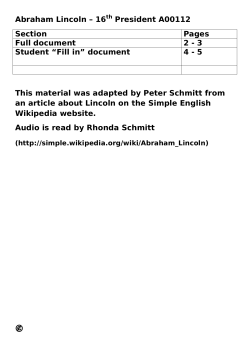 Abraham Lincoln - Open