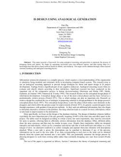 is design using analogical generation