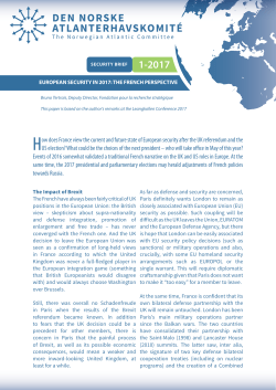 How does France view the current and future state of European
