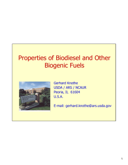 Properties of Biodiesel and Other Bi i F l