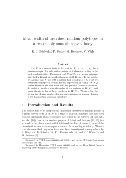 Mean width of inscribed random polytopes in a reasonably smooth