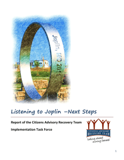 Listening to Joplin &ndash;Next Steps