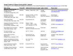 Hunger Coalition of Otsego County