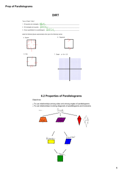 Prop of Parallelograms