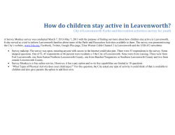 How do children stay active in Leavenworth?