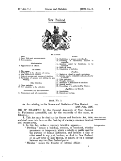 17 GEO V 1926 No 3 Census and Statistics