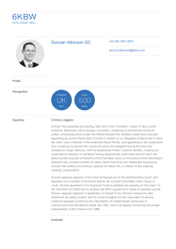 6KBW - Duncan Atkinson QC