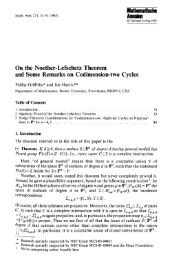 On the Noether-Lefschetz theorem and some remarks on