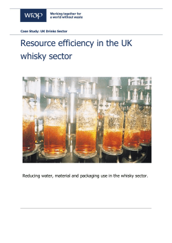 Resource efficiency in the UK whisky sector