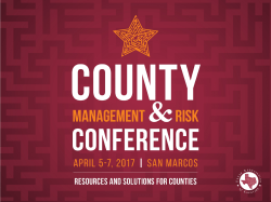 Healthy County 2.0: New Programs to Invest in Your Future