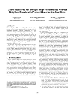 Cache locality is not enough: High-Performance