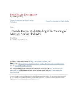 Toward a Deeper Understanding of the Meaning of Marriage Among