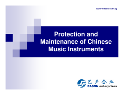 Protection and Maintenance of Chinese Music Instruments