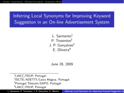 Inferring Local Synonyms for Improving Keyword Suggestion in an