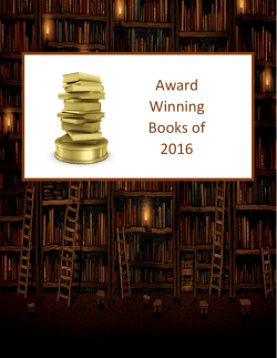 Award Winning Books of 2016 - Poplar Creek Public Library