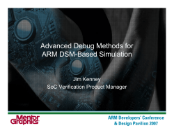 Advanced Debug Methods for ARM DSM-Based