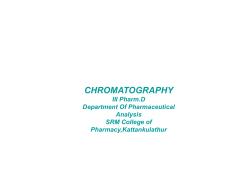 THIN LAYER CHROMATOGRAPHY
