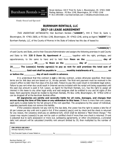 Lease for 320 S Dunn St