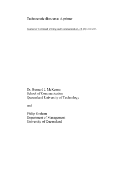 Technocratic discourse