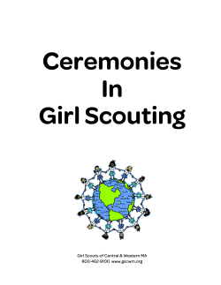 Ceremonies In Girl Scouting