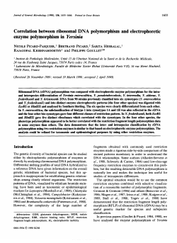 Correlation between ribosomal DNA polymorphism