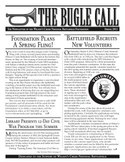 Spring - Wilson`s Creek National Battlefield Foundation