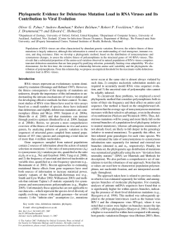 Phylogenetic Evidence for Deleterious Mutation