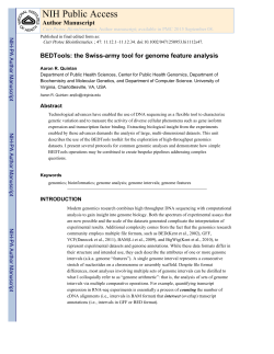 NIH Public Access - USTAR Center for Genetic Discovery