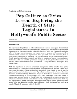 Pop Culture as Civics Lesson: Exploring the Dearth of State