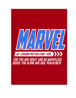 Marvel - Mt. Lebanon Camp