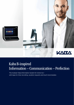 Kaba B-inspired Information – Communication