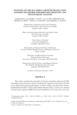 STUDYING OF THE BACTERIAL GROWTH PHASES USING