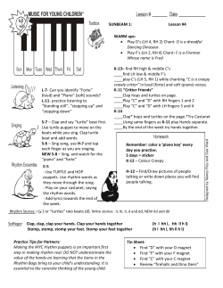 Solfege: Clap, clap, clap your hands. Clap your hands together