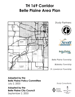 TH 169 Corridor Belle Plaine Area Plan