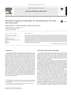 International expansion of Marcopolo (B) - coppead