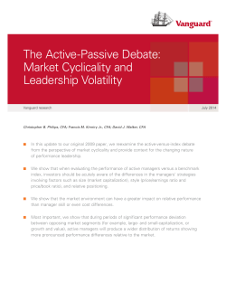 The Active-Passive Debate: Market Cyclicality and