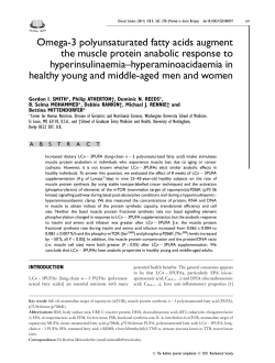 Omega-3 polyunsaturated fatty acids augment the