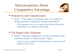 Misconceptions About Comparative Advantage