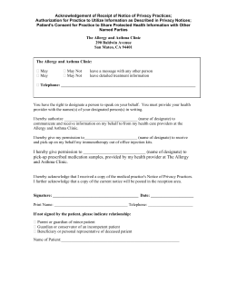 I hereby give permission to (name of designate) to pick