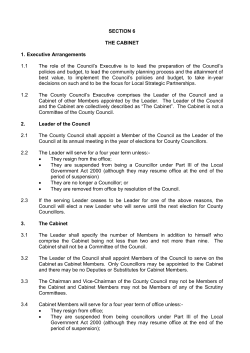 Cabinet PDF 235 KB - Meetings, agendas, and minutes
