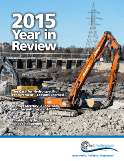 2015 Year in Review - Hutchinson Environmental Sciences Ltd.